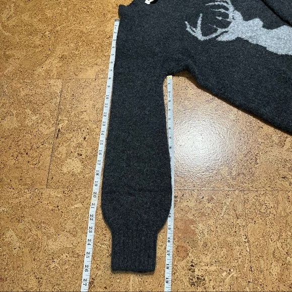 Anthropologie Yes Lola Alpaca Wool Blend Deer Sweater Sz XS - Picture 10 of 11